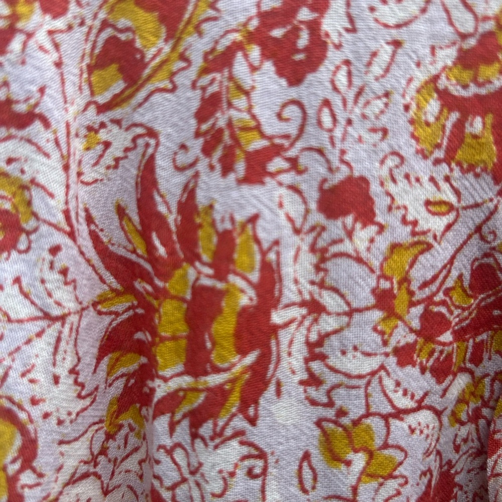 NEW Lucky Brand Maxi Dress Women XL Floral 100% Cotton Wrap Dress Cottagecore - Picture 6 of 13